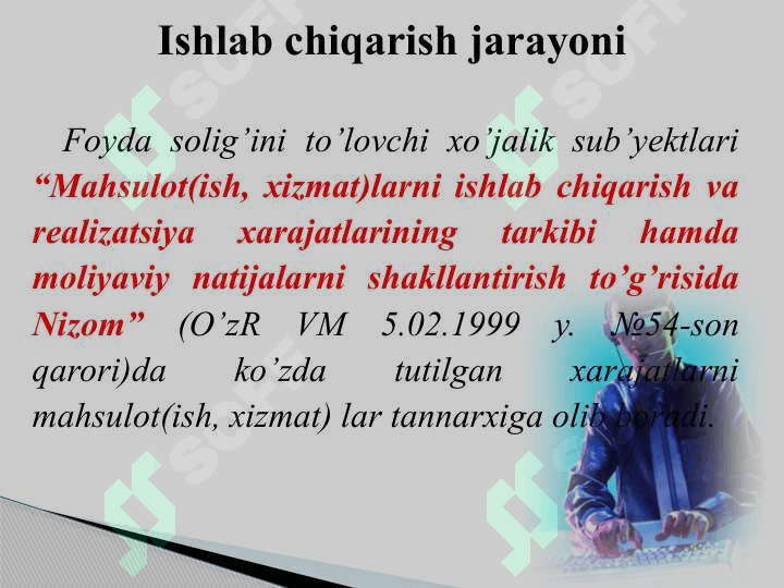 Ishlab chiqarish jarayonlarining hisobi 2