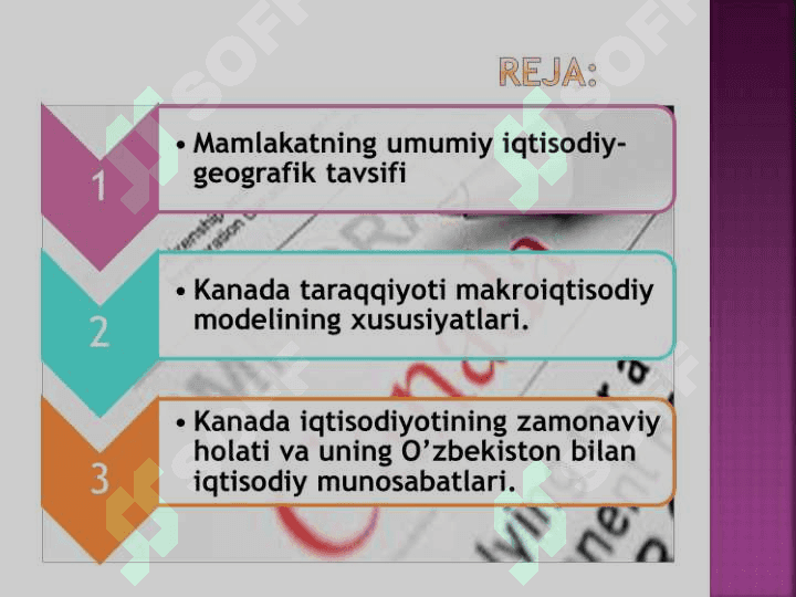 KANADA  MAMLAKATI IQTISODIYOTI 2