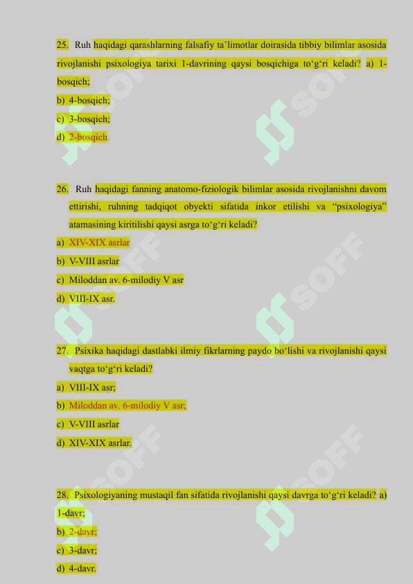 Psixologiyadan test 7