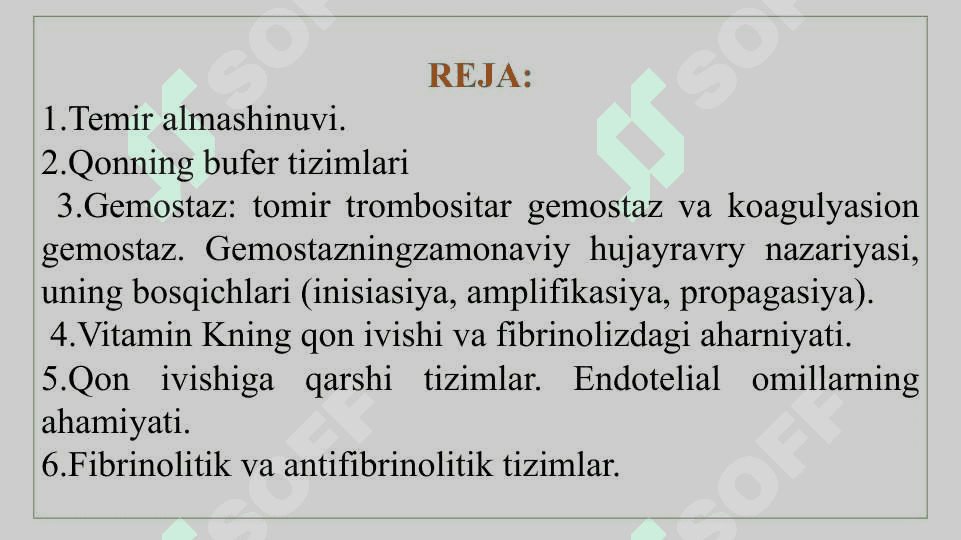 TEMIR ALMASHINUVI, GEMOSTAZ 2