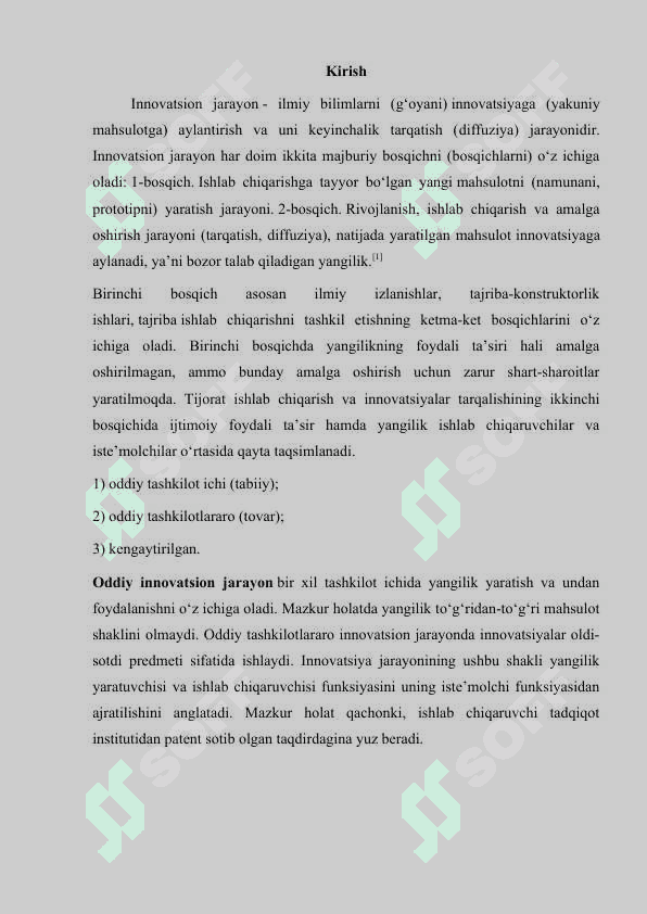 Innovatsion jarayonlarning modellari 2
