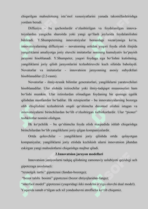 Innovatsion jarayonlarning modellari 4