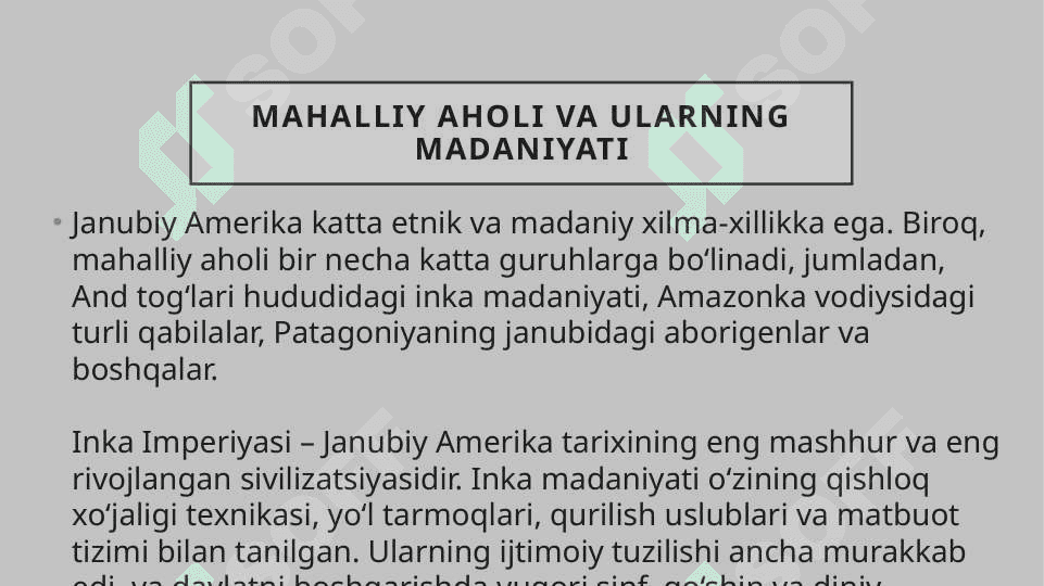 Janubiy Amerika 3