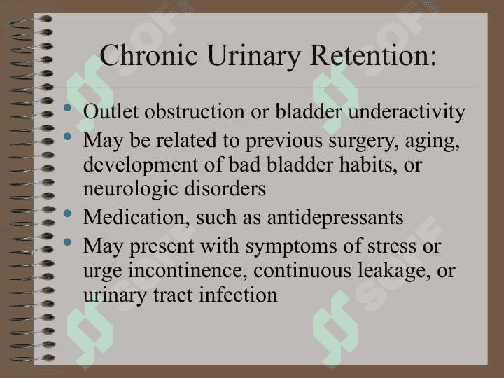 Urinary incontinence 7