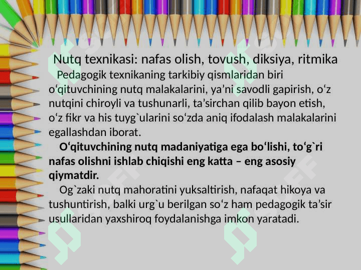 Nutq texnikasi va madaniyati 8