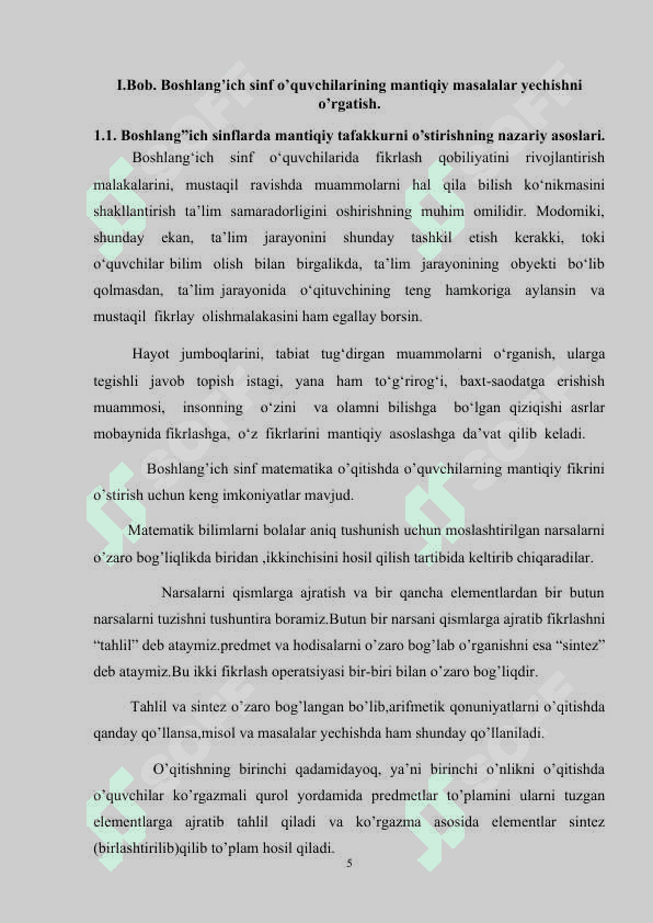 Boshlang’ich sinf matematika darslarida testlardan foydalanish 5