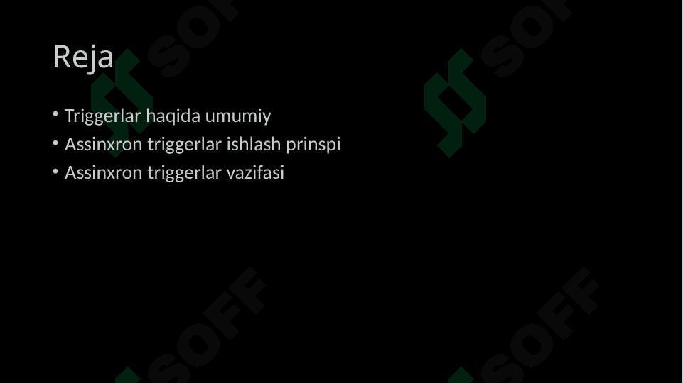 TRIGGERLAR. ASSINXRON TRIGGERLAR 2
