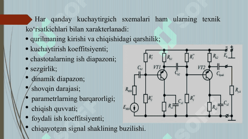 Kuchaytirgichlar 4