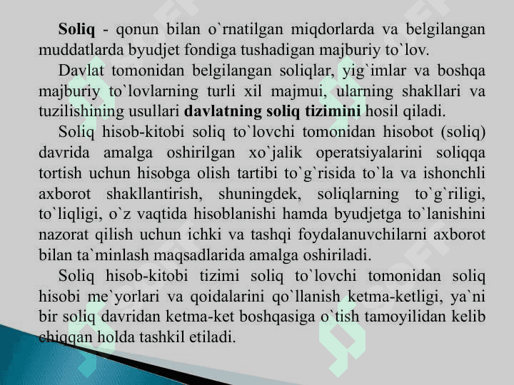 Soliq va soliqqa tortish 3
