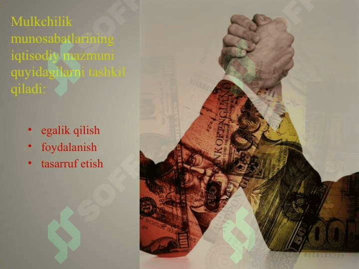 Mulk shakllarining turlari va uning tarkibi 4
