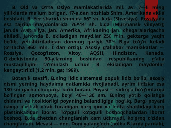 MADANIY O’SIMLIKLAR 7