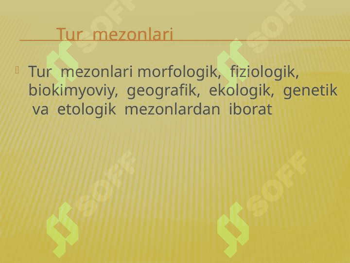 Tur evolutsiyasining asosiy bosqichlari 3