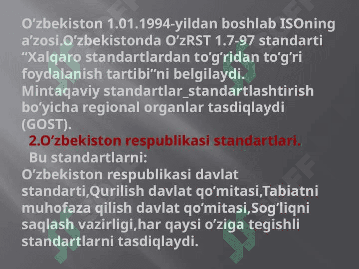 Standart va ularning turlari 3