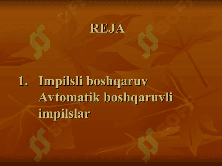 Tranzistorarni boshqarish impulslari 2