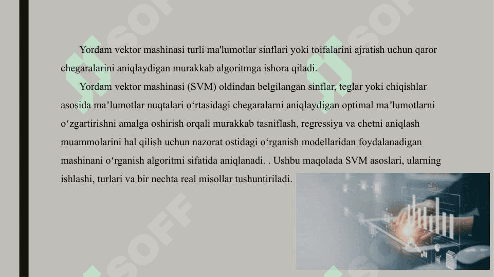 Opor vektorlar usuli 2