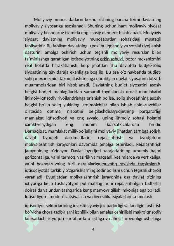 Byudjet-soliq sektori va uning tarkibi. 4