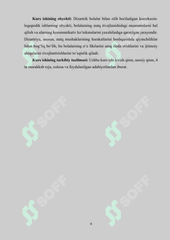 Dizartrik bolalar bilan olib boriladigan korreksoin-logopedik ishlarning vazifalari va usullari. 4
