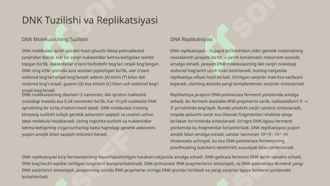 Irsiyatning Molekulyar Asoslari 4