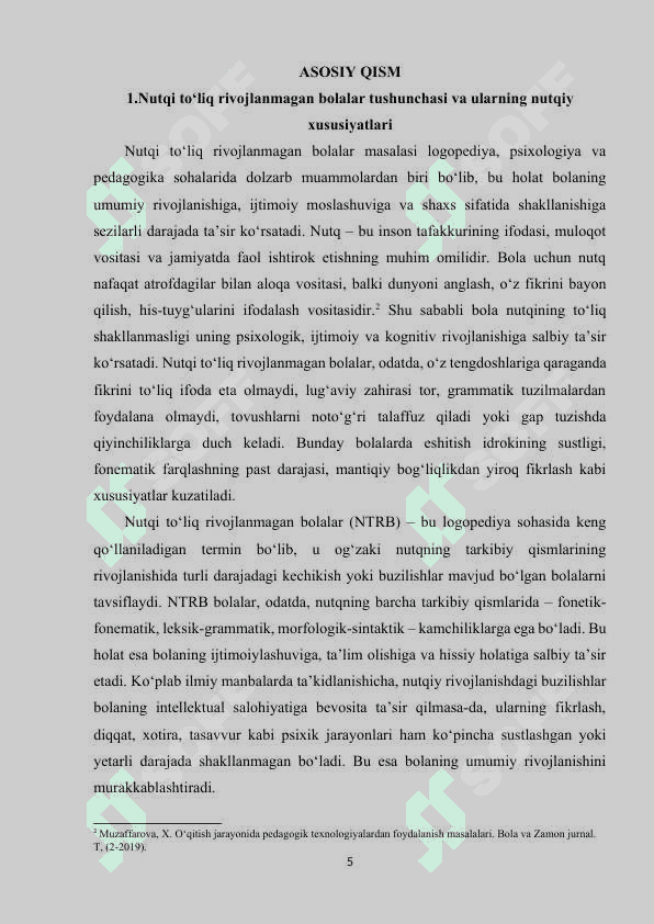 Nutqi to‘liq rivojlanmagan bolalar nutqini tekshirish 5