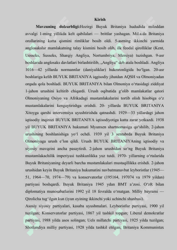 1945-1991-yillarda Buyuk Britaniya 2