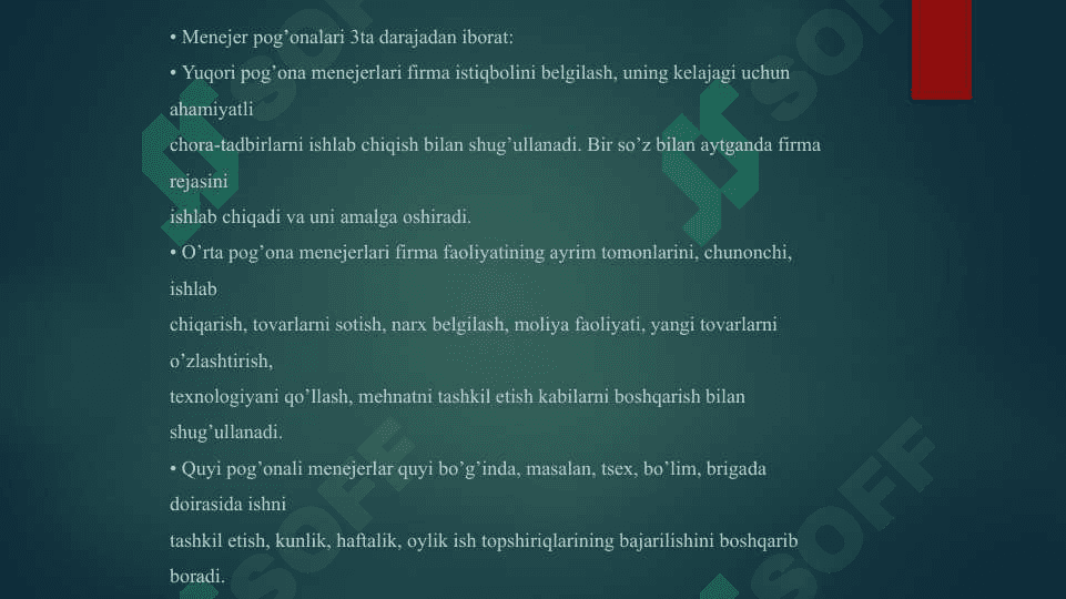 Menejerning ish uslubi 2