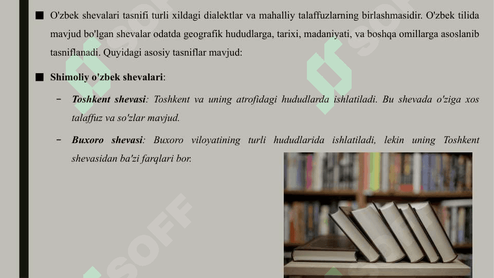 Oʻzbek shevalari tasnifi 3