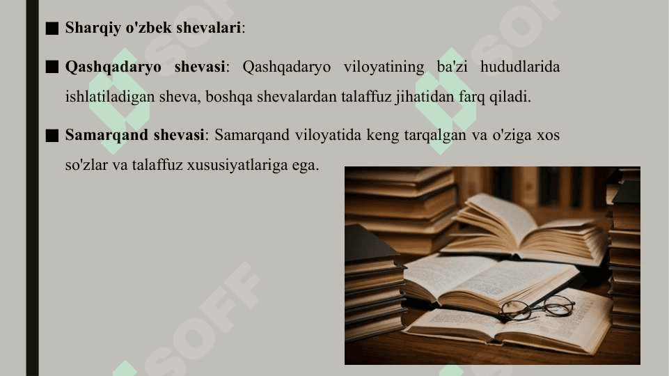 Oʻzbek shevalari tasnifi 5
