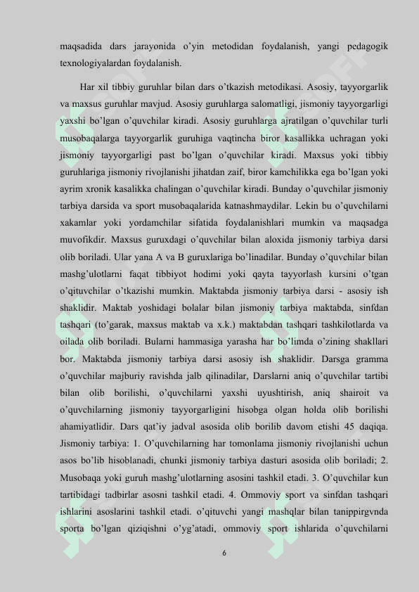 Jismoniy mashqlarning pedagogik tasnifi 6