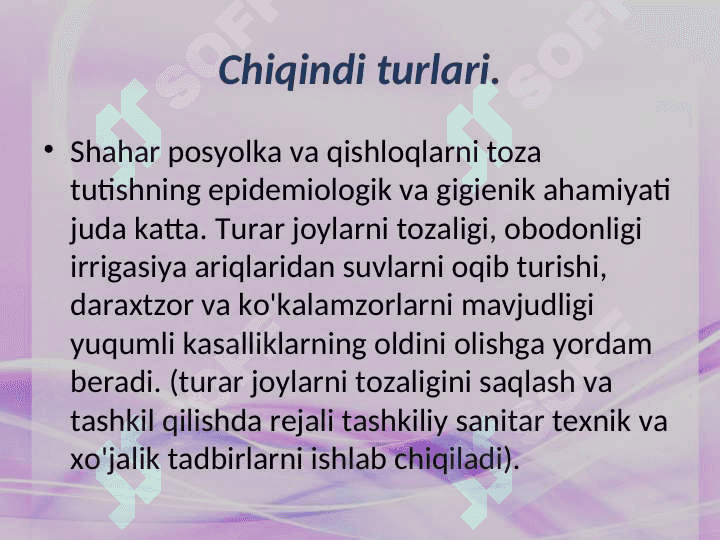 Chiqindilar muammosi 2