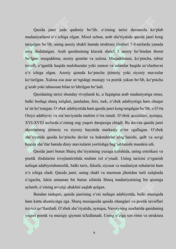 Qasida va uning tarkibiy tuzilishi 6