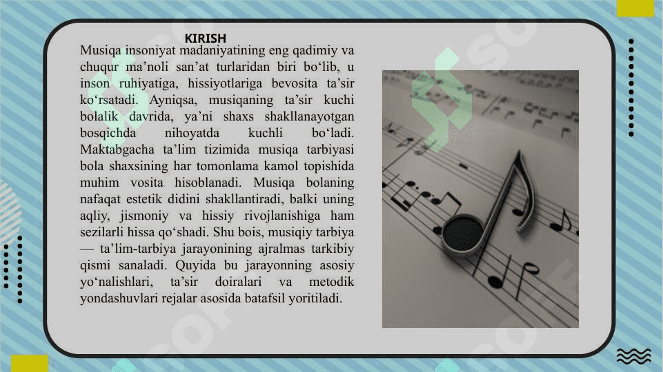 Bolalar musiqa o’qitish 3