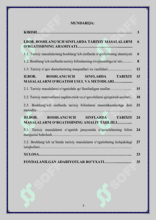 Boshlang'ich sinflarda Tarix fanida Tarixiy masalalar 2