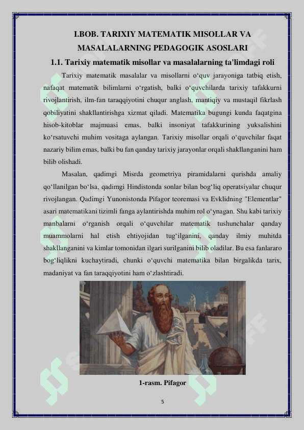 Tarixiy matematik masalalar 5