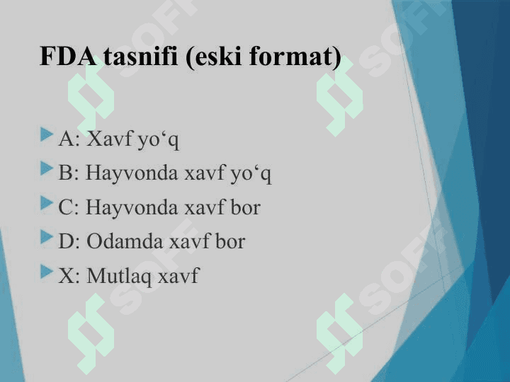 Dori vositalarning homilaga ta`siri 6