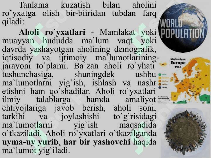 Tanlama kuzatish 7
