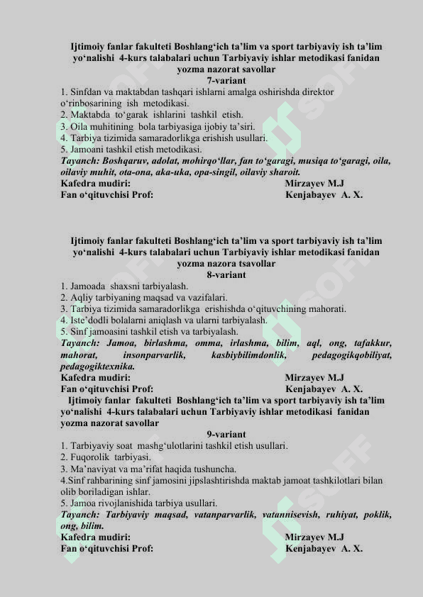 TIM yakuniy savollar 3