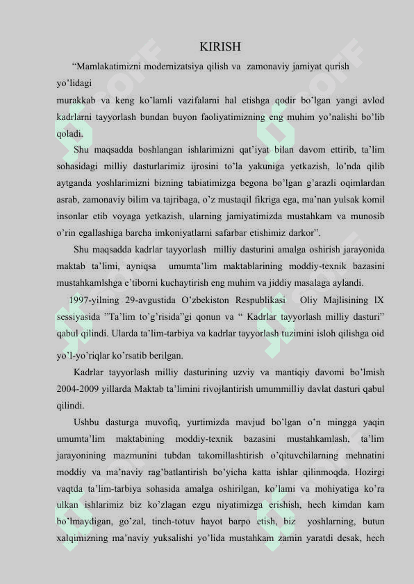 QAVARIQ KO’PYOQLAR (KURS ISHI) 3