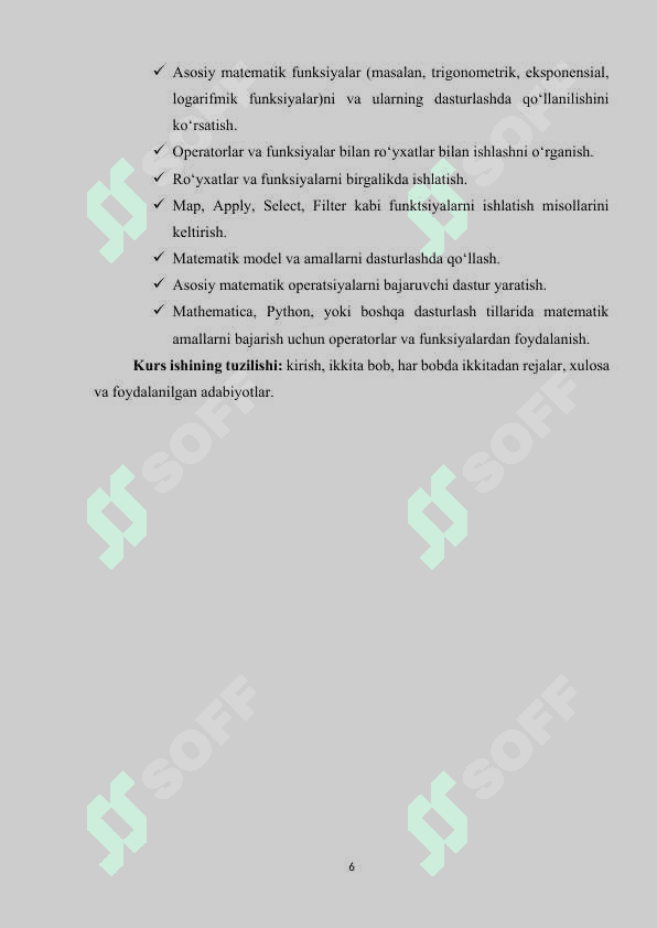 MATHEMATIKADA MA'LUMOTLAR TIPLARI OPERATORLAR VA FUNKSIYALAR 6