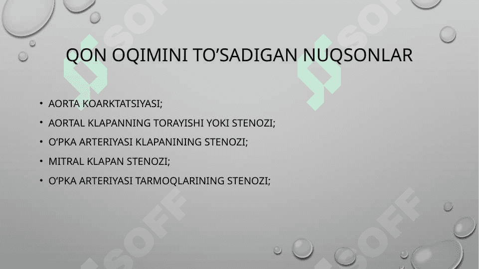 Yurak  tug’ma nuqsonlari 7