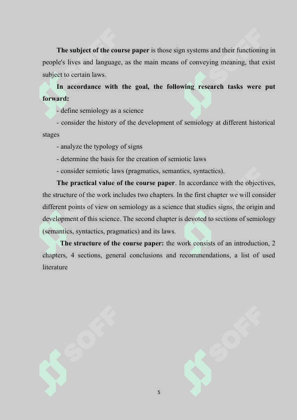 Semiology types of meaning 4
