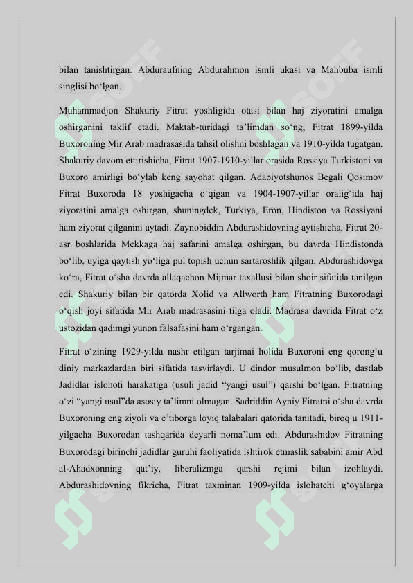 Abdurauf Fitrat hayoti va ijodi 6