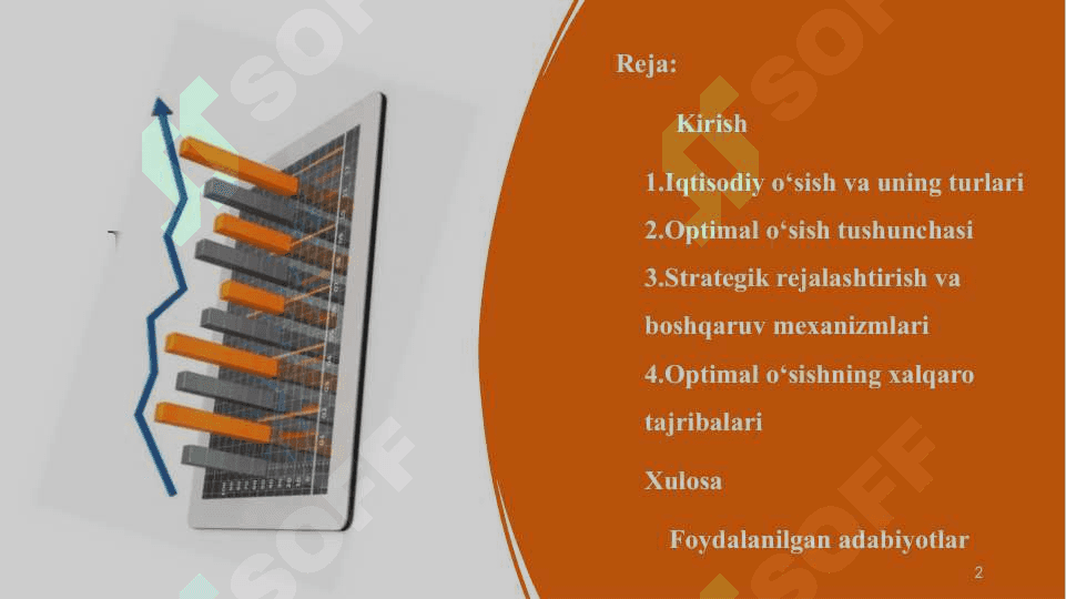 O’sishning optimal variantini tanlash 2