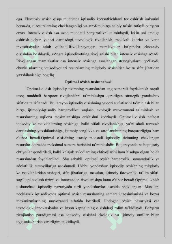 O’sishning optimal variantini tanlash 25 5