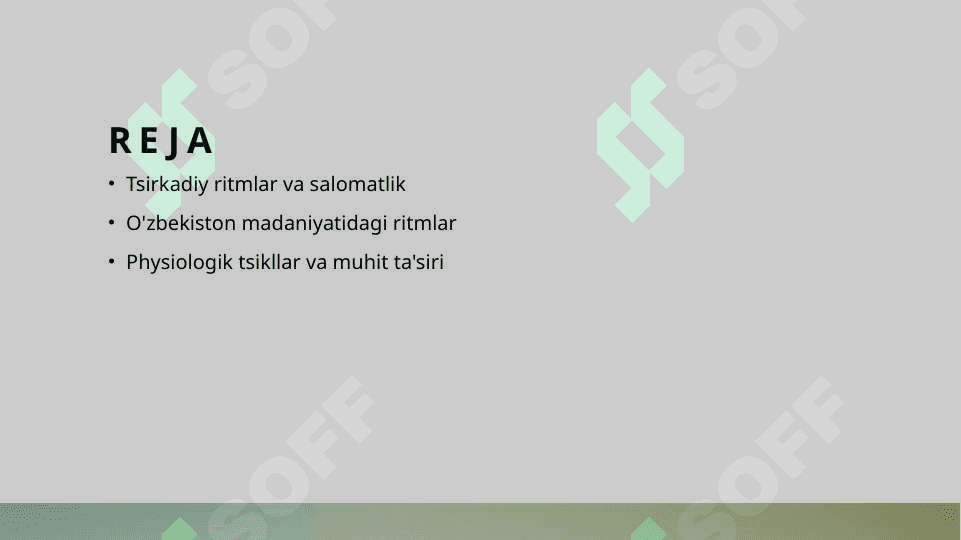 Hayot va sog'liq ritmlari 2
