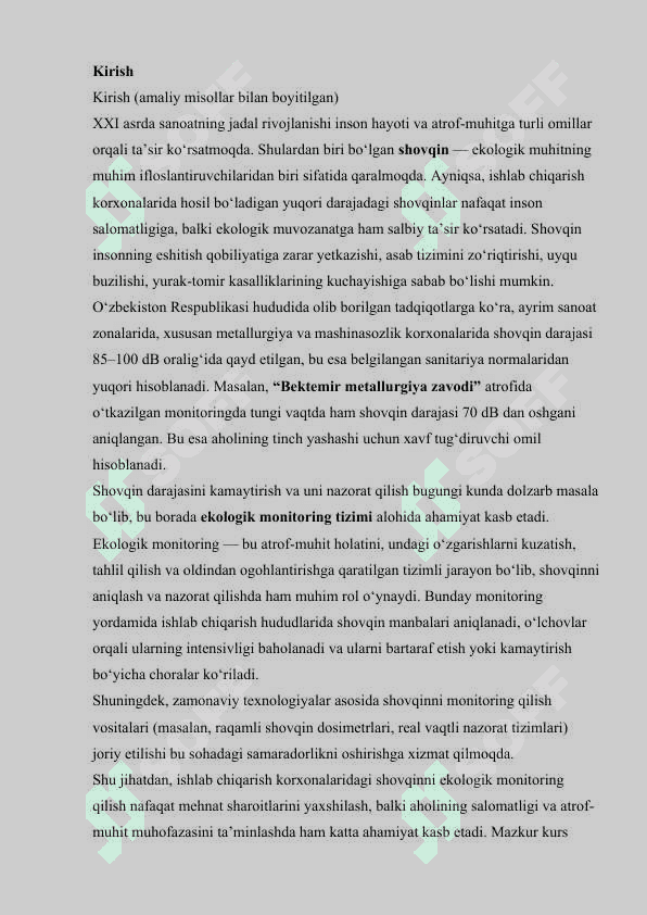ishlab chiqarish korxonalaridagi shovqinni ekologik monitoring qilis1 3
