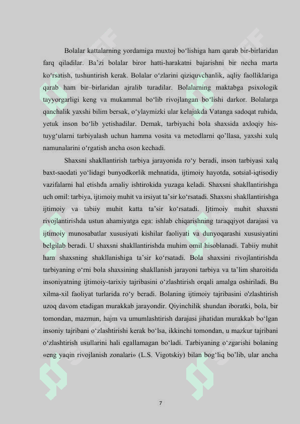 Maktabgacha yoshdagi bolalar bilan tashkil etiladigan ijtimoiy-pedagogik faoliyat 7