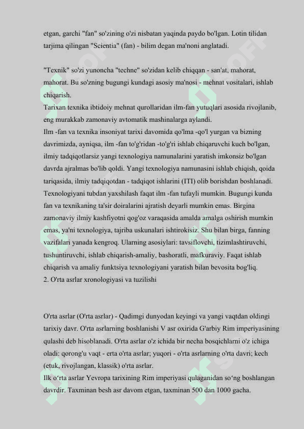 ILK O’RTA ASRLARDA TARIXIY BILIMLARNING RIVOJLANISHI 4