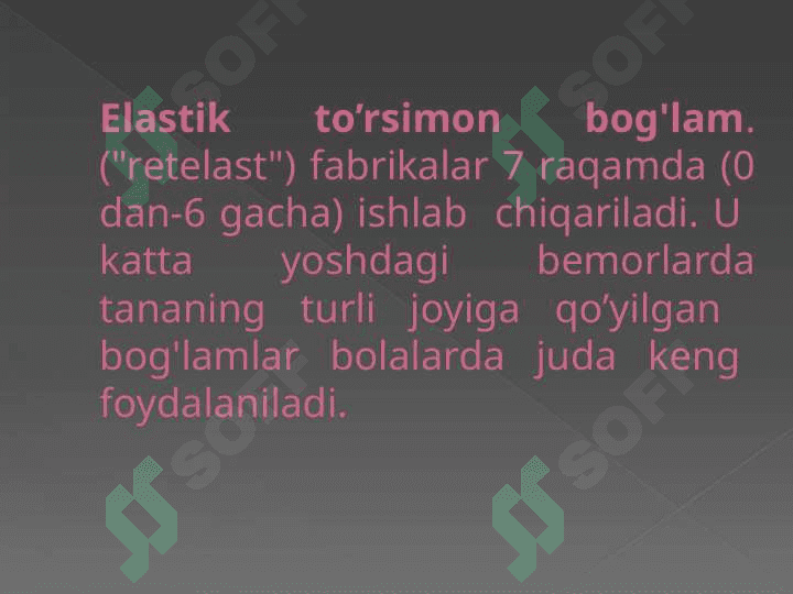 Desmurgiya va bog’lov turlari 8