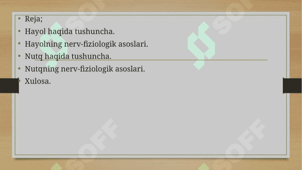 Hayol va Nutq haqida tushuncha 2
