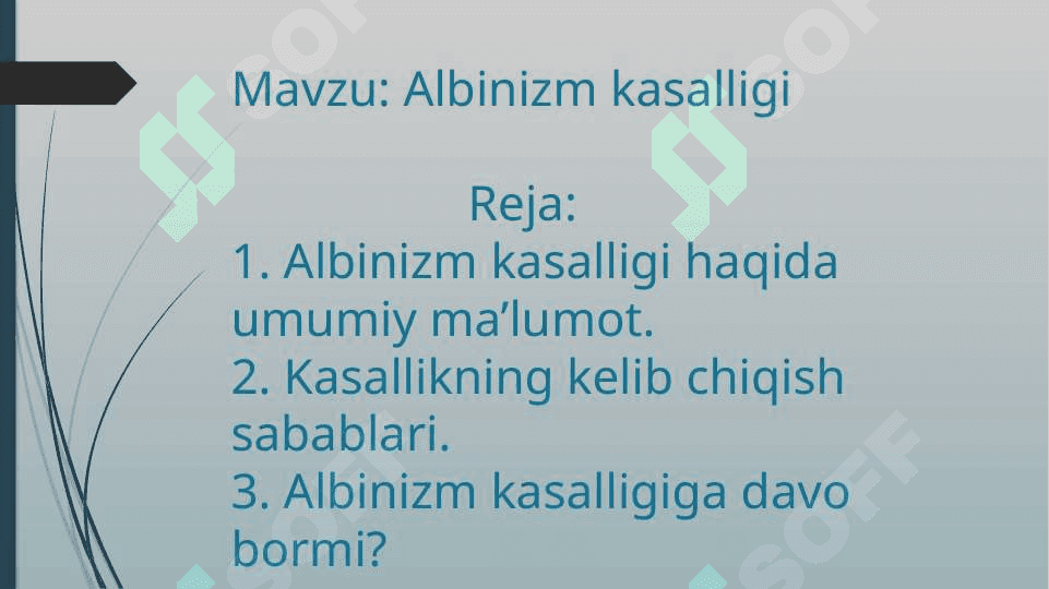 Albinizm kasalligi 2